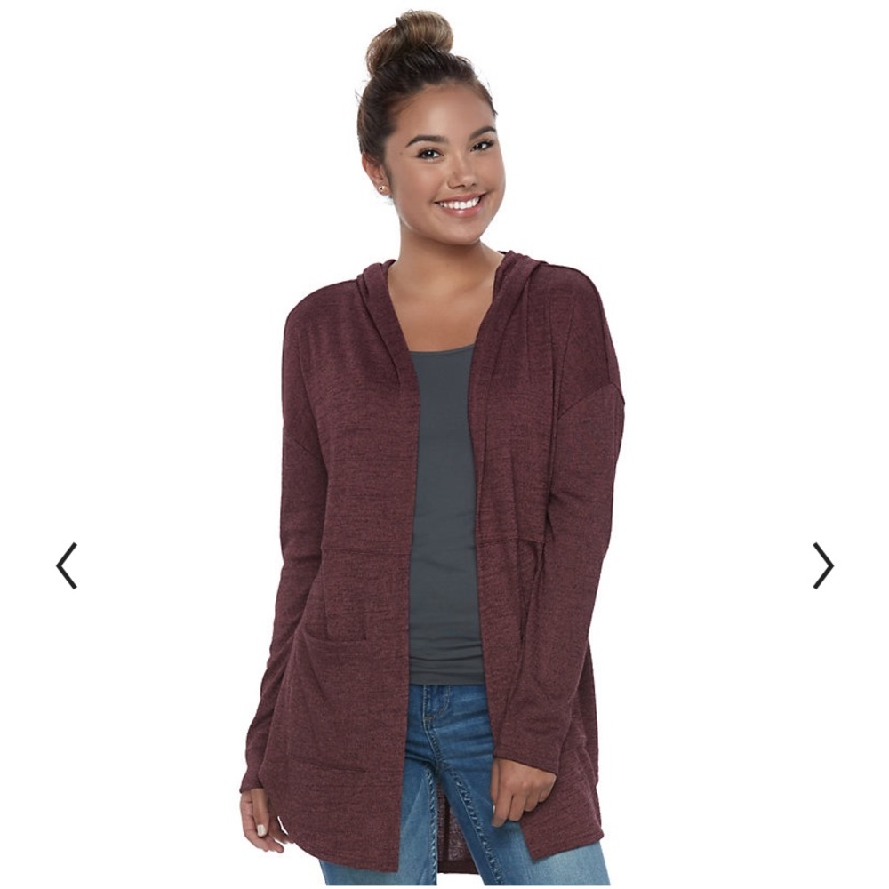 Mudd Hooded Cardigan